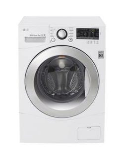 Lg Fh2A8Tdn2 8Kg Load, 1200 Spin Washing Machine - White